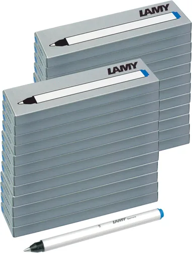 Miniatura 4 de LAMY T11 Rollerball Pen Cartridges Set of 6 with Large Ink Supply and Stainless Steel Tip in Blue (Erasable) for Cartridge Roller Ball Model 311