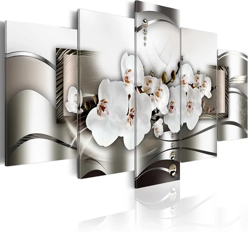 Miniatura 36 de Lienzo decorativo con impresión artística de diseño de orquídea de Artgeist Orquídea #01