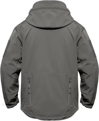 Miniatura 2 de MAGCOMSEN - Chaqueta táctica con capucha para hombre, impermeable, suave, abrigo de invierno
