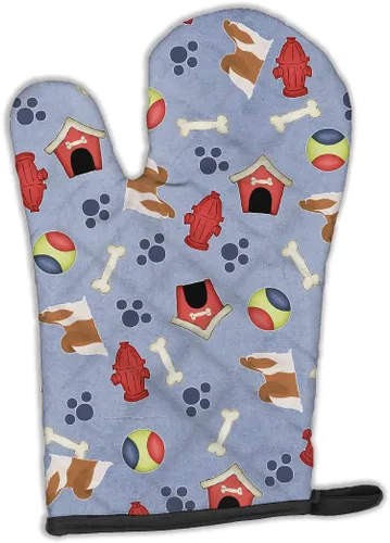 Miniatura 32 de Caroline's Treasures BB4872OVMT - Guante de horno de Navidad Affenpinscher resistente al calor, grueso para sartenes calientes y horno, manopla