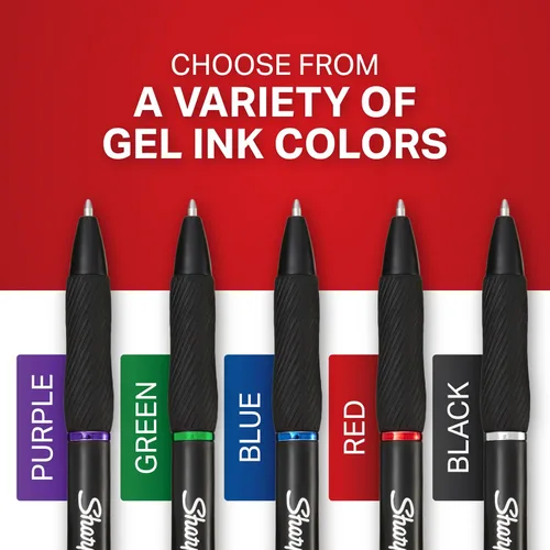Miniatura 3 de Sharpie S-Gel, bolígrafos de gel, punta gruesa (0.039 pulgadas), bolígrafo de gel de tinta azul, 36