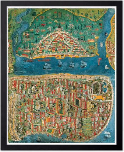 Miniatura 70 de Poster Master Póster retro de viaje con mapa monumental vintage de Florencia, arte italiano, gran regalo para hombres, mujeres, amantes