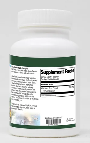 Miniatura 2 de Extracto de raíz de ñame silvestre (16% Diosgenin) Polvo (1 oz, ZIN: 514293)