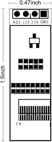 Miniatura 4 de DORHEA 2 unids 0.91 '' I2C OLED módulo de pantalla IIC 0.91 pulgadas I2C SSD1306 LED DC módulo blanco I2C LCD 128x32 controlador de pantalla 3.3V ~