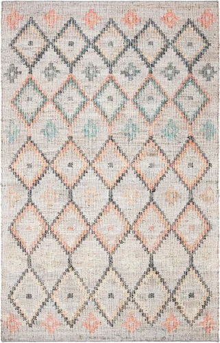 Miniatura 16 de SAFAVIEH Kilim Collection - Alfombra de 8 x 10 pulgadas, grande, natural y azul, hecha a mano de yute y algodón, diseño marroquí bohemio, ideal