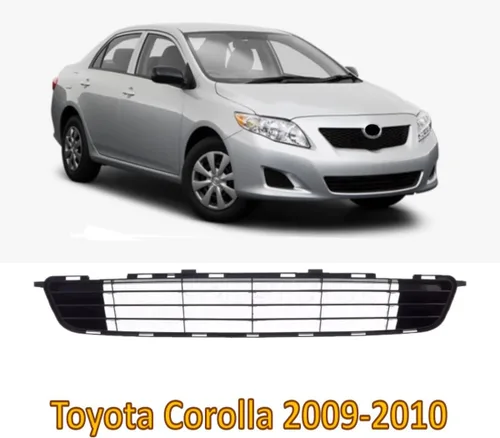 Miniatura 6 de Rejilla de defensa delantera 2009 2010 Compatible con Toyota Corolla Sedán (Base CE LE XLE XRS S) Rejilla delantera Cubierta de defensa delantera