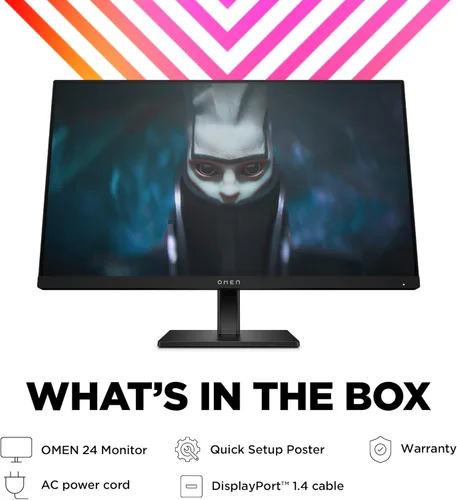 Miniatura 7 de HP OMEN - Monitor para juegos FHD de 23.8 pulgadas, 165 Hz, pantalla FHD (1920 x 1080), panel IPS, 99% sRGB, 90% DCI-P3, 16:9, tecnología AMD