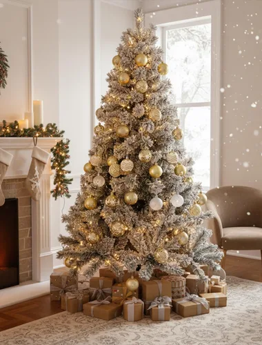 Miniatura 7 de 16 piezas Adornos de árbol de Navidad - Juego de adornos de bola de Navidad dorados para Navidad, festividades, coronas y decoraciones de fiesta