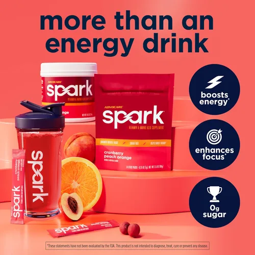 Miniatura 3 de AdvoCare Spark - Mezcla de bebida energética - Suplemento de vitaminas y aminoácidos - Apoya la energía y la concentración - Apoyo inmunológico