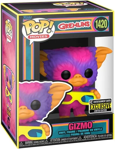 Miniatura 2 de Funko Gremlins Gizmo - Figura de vinilo de Gizmo Black Light Pop! - Entertainment Earth Exclusive (#1420)