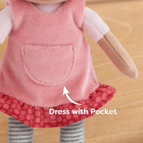 Miniatura 5 de HABA Snug Up Camilla - Muñeca suave de 10 pulgadas, lavable a máquina, perfecta para acurrucarse, primera muñeca suave y figura de felpa para niños