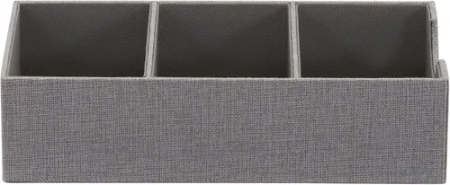 Miniatura 10 de Household Essentials Gris 727-1 Caja Organizadora de Cajón Profunda de 3 Secciones para Almacenamiento 12 pulgadas x 6.13 pulgadas x 3.13 pulgadas