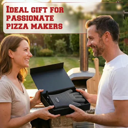 Miniatura 7 de KITCHEN PERFECTION Guantes de silicona para horno de pizza, guantes extremadamente resistentes al calor para hornos de pizza al aire libre e
