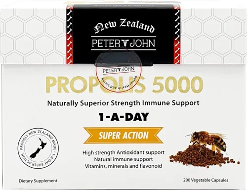Peter & John Propolis 5000 Flavonoides 70 mg Cápsula Fuerza Inmunológica Apoyo Inmunológico (200c / 1 paquete)