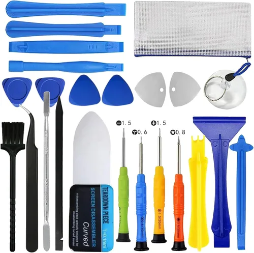 Spudger Kit de herramientas, 23 piezas de reparación de teléfonos celulares, herramientas de palanca para electrónica, metal Spudger, herramienta de