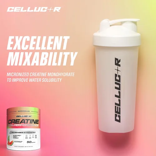 Miniatura 6 de Polvo de creatina Cellucor, sabor sandía - Aumenta la fuerza, masa muscular magra y la resistencia, creatina micronizada para una absorción rápida