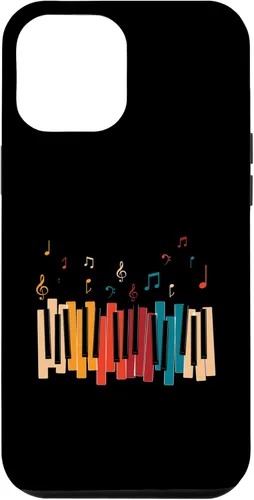 Miniatura 26 de iPhone 11 Pro Notas de Música Teclado Colorido Piano Case