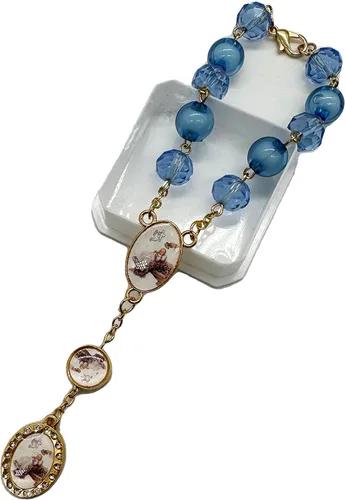12 pulseras de rosario para bebé, recuerdo de bautizo, recuerdos de bautizo, quinceañera, baby shower