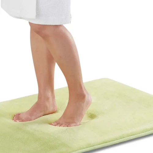 Miniatura 22 de Alfombra de Baño de Espuma Viscoelástica Antideslizante Absorbente Súper Acogedora de Terciopelo para Baño (17 pulgadas X 24 pulgadas, Autumn Glaze)