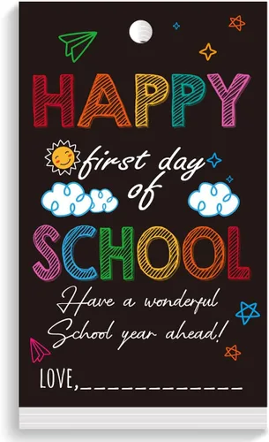 Miniatura 8 de Etiquetas divertidas para bolsas de regalo de regreso a clases, divertidas etiquetas de regalo para el primer día de escuela, etiquetas de regalo