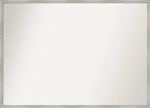 Miniatura 1043 de Amanti Art Espejo de baño blanco para sobre el fregadero, 32 x 45 pulgadas, espejo de tocador rectangular blanco esbelto, marco de madera moderno