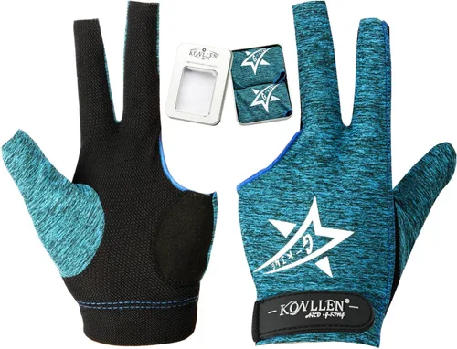 Miniatura 26 de KONLLEN Billiards Gloves for Left Hand/Right Hand L/XL Pool Gloves Professional Non-Slip Adjustable Breathable Snooker Gloves Popular Sizes for Men