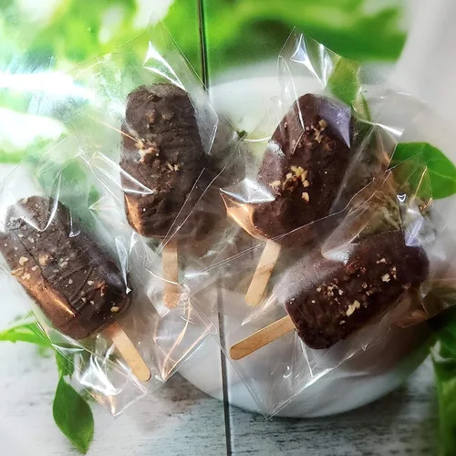 Miniatura 6 de Juego de 100 palitos de paletas para tartas y 200 bolsas para tartas, de grado alimenticio de 3.15 x 6.69 pulgadas, bolsas de paletas para paletas