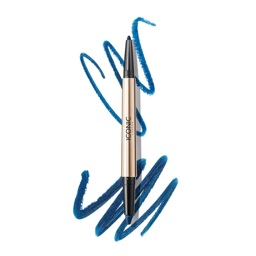 Miniatura 10 de ICONIC LONDON Smokey Eye Duo Delineador de ojos Cremoso, fácil de mezclar, lápiz delineador de ojos 2 en 1, resistente al agua, libre de crueldad