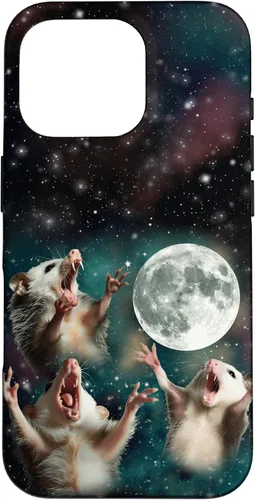 Miniatura 20 de Three Possum Moon 3 Opossum Funny Weird Cursed Meme Case para iPhone 17