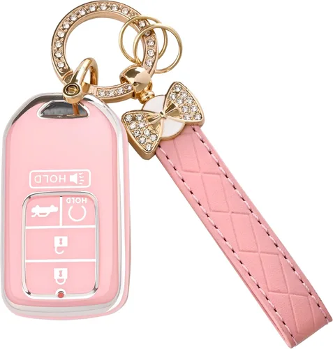 Miniatura 9 de TECARATE Funda para llavero VW – Funda de TPU suave compatible con VW Jetta Atlas Golf Polo Passat MK8 Tiguan Beetle Gti Smart Remote Key (3 botones)