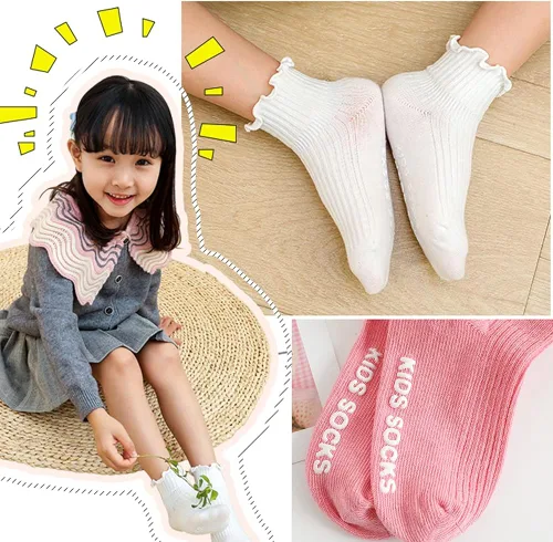 Miniatura 6 de Calcetines antideslizantes para niños pequeños 6 pares