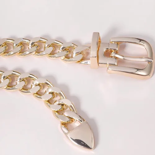 Miniatura 9 de KunJoe Cinturón de cadena para mujer, cadena de cinturón grueso, cadena de oro