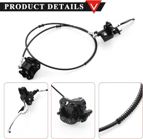 Miniatura 4 de PRO BAT Sistema de Pinza de Freno de Disco Hidráulico Delantero + Rotor de Freno de Disco de 158mm para 50cc 70cc 90cc 110cc 125cc Quad Pit Dirt