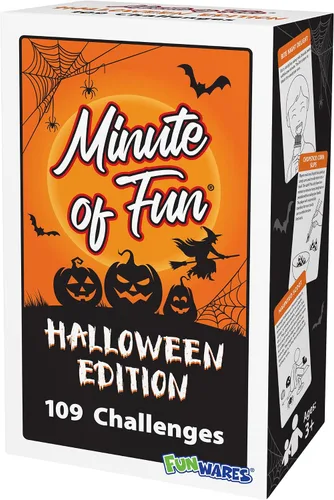 Miniatura 6 de Funwares Edición Espeluznante de Halloween, 100 Minutos de Juegos Divertidos - Minute to Win It Fiesta Familiar y de Viaje para Niños y Adultos