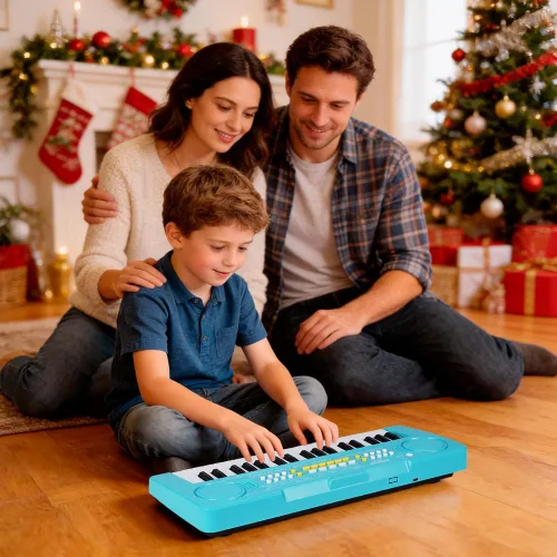 Miniatura 6 de Piano de Teclado para Niños, BIGFUN Piano de 37 Teclas para Niños Pequeños Instrumento de Juguete Educativo Musical Multifunción, Teclado