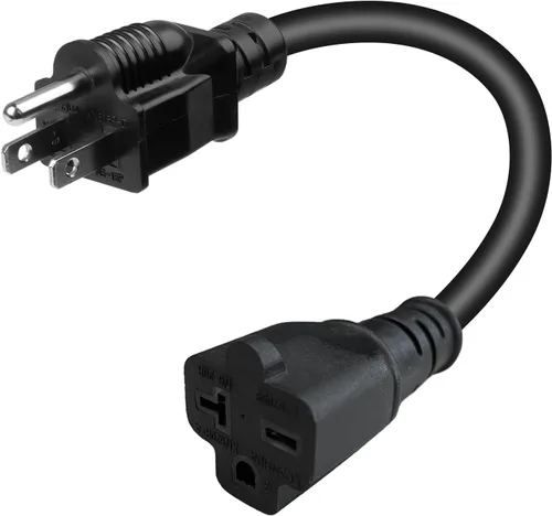 Morec Adaptador Nema 5-15P a 6-20R 120V/240V Conector Adaptador 15A Enchufe Doméstico a Adaptador de Cable de Receptáculo 6-20