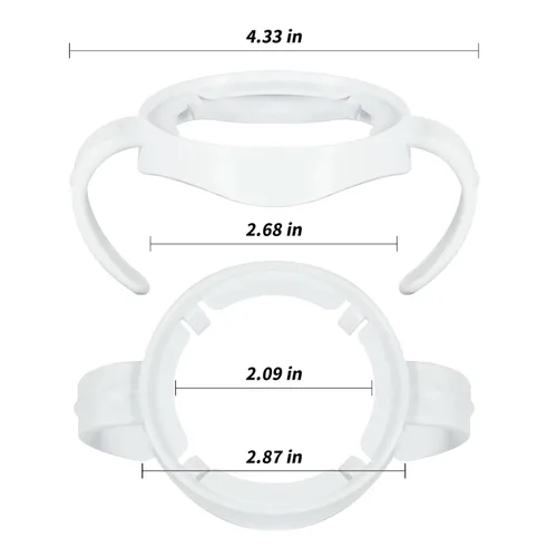 Miniatura 5 de Paquete de 2 asas de biberón compatibles con biberones Philips Avent, soporte para biberones, color blanco 2 Pack blanco