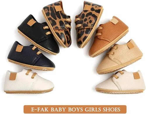 Miniatura 5 de E-FAK Zapatos unisex para bebés, niños y niñas, antideslizantes, para recién nacidos, primeros pasos, zapatos de cuna