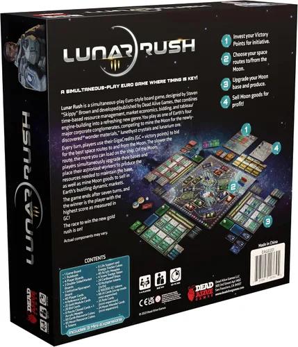 Miniatura 2 de Dead Alive Games: Lunar Rush: Deluxe Edition - Un euro de juego simultáneo donde el tiempo es clave, juego de mesa de ciencia ficción, a partir
