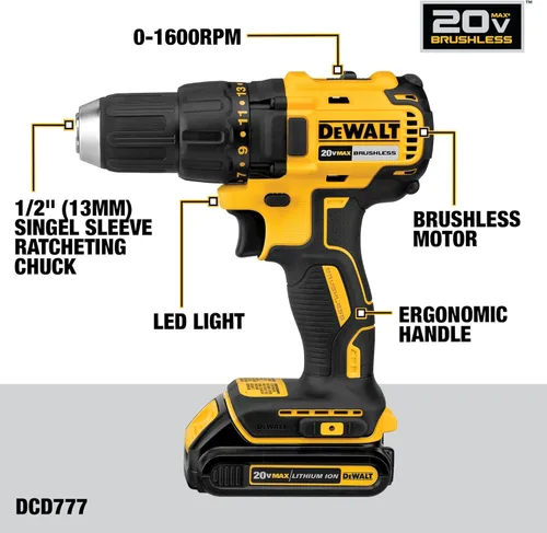 Miniatura 3 de DEWALT 20V MAX Cordless Drill Driver and Oscillating Multi-Tool Combo Kit with 2 x 2 Ah Batteries and Charger, Blade and Workbag (DCK251D2)