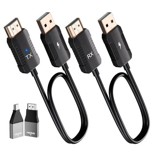 Transmisor y receptor HDMI inalámbricos, decodificación 4K, salida 1080P, extensor inalámbrico HDMI, Plug & Play, soporte de 2.4/5GHz para
