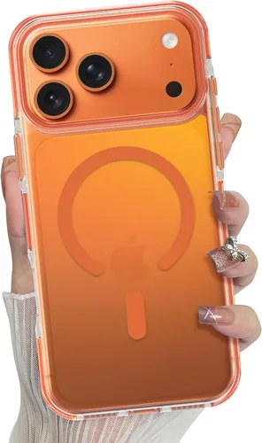 Miniatura 22 de Bonoma Funda magnética para iPhone 13 【Soporte para Magsafe】Protector de cámara de lujo de cristal fluorescente iridiscente con láser brillante + 2