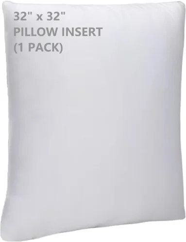 Miniatura 22 de WINGLAM, Rellenos de almohada, almohadas decorativas, relleno de funda, blanco, paquete de 2, 22 x 22 pulgadas, hipoalergénico, poliéster, ultra
