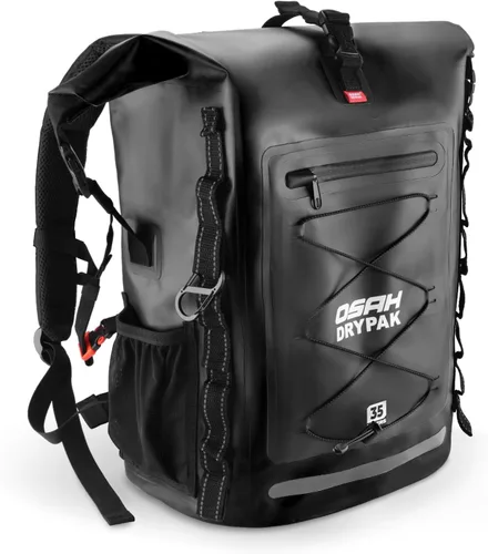 Miniatura 23 de OSAH DRYPAK Mochila impermeable Bolsa seca – Mochila de senderismo enrollable para viajes, kayak, canotaje, camping y pesca, Gris, Ocio