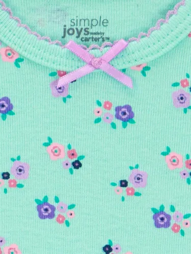 Miniatura 4 de Simple Joys by Carter's Paquete de 3 batas de algodón para bebé niña