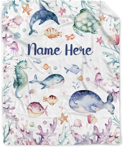Miniatura 16 de Manta personalizada de franela de vellón de mariposa para bebé, manta de regalo personalizada con nombre, manta ligera y suave, bonita manta