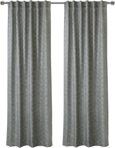 Miniatura 2 de LOFT LIVING Oshawa - Cortina de doble cabezal con filtro de luz, 52 x 108 pulgadas, color gris