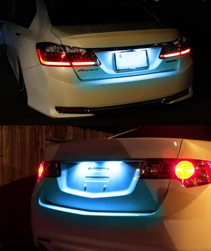 Miniatura 9 de iJDMTOY Kit de Luces LED Súper Brillantes Azul Hielo Aqua Completo para Placa de Matrícula Compatible con Acura MDX RL TL TSX ILX Honda Civic Accord