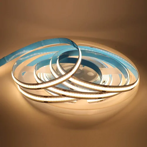 Miniatura 2 de COB - Tira de luces LED, 16.4 ft/16.4 pies, flexible, flexible, flexible, flexible, luces de cuerda LED COB, 12 V, 320 LEDs/m, blanco cálido, 3000