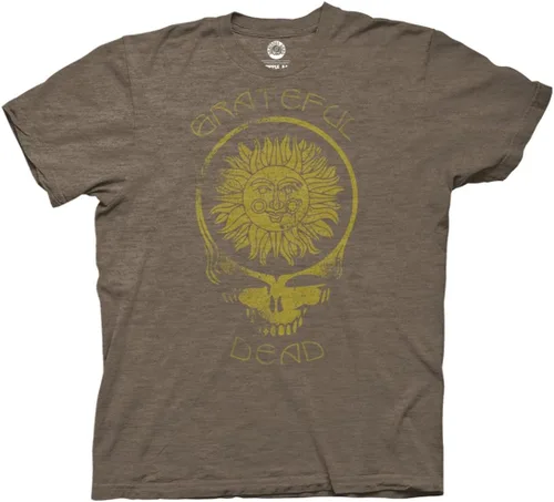 Ripple Junction Grateful Dead - Camiseta de manga corta para hombre, con licencia oficial de Steal Your Face Distressed Smiling Sun Stealie